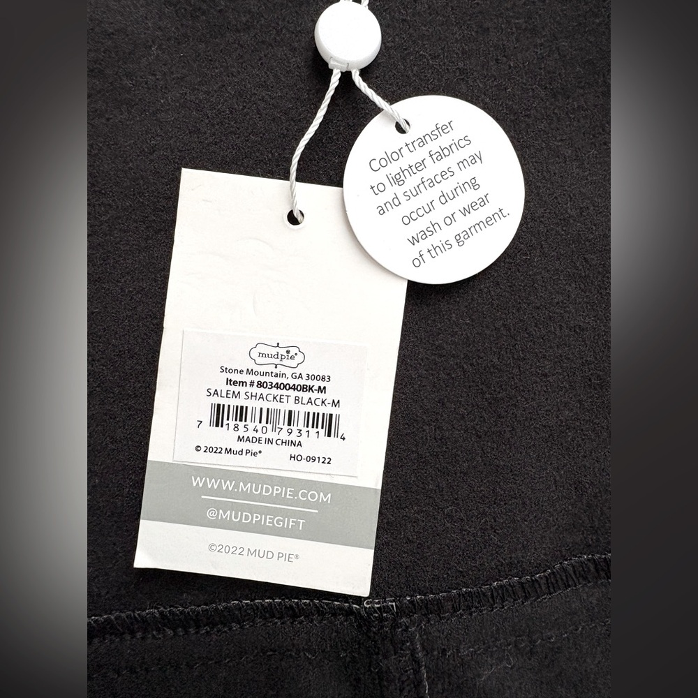 NWT - Mudpie Salem Vegan Leather Shacket.  Size Medium. - Picture 15 of 16